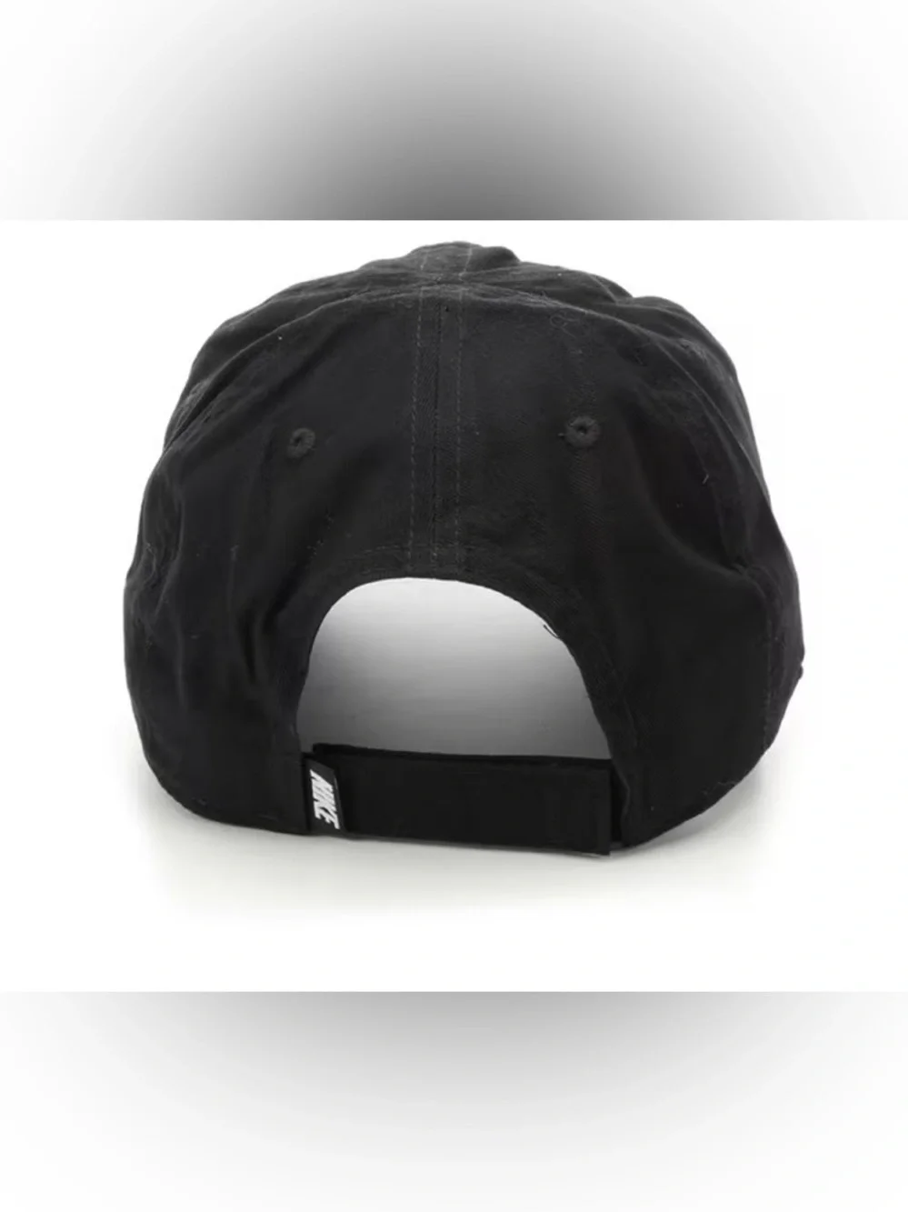 Nike Black Swoosh 100% Cotton Baseball Cap Boys Unisex Toddler Kids